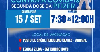 Vacinação Contra a Covid-19: Segunda Dose da Pfizer